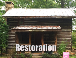 Historic Log Cabin Restoration  Fort Mitchell, Alabama